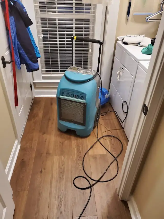 Commercial dehumidifier deployed for Flood Damage Cleanup in Walker