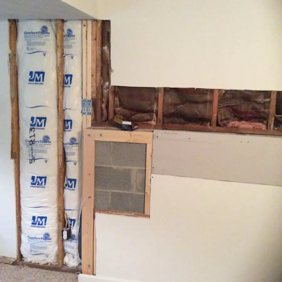 Wall insulation replacement during Structural Drying in Walker
